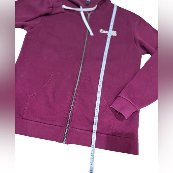 Lazy Dog Rocky Mountains zip up hooded sweatshirt maroon size large unisex - Picture 15 of 15